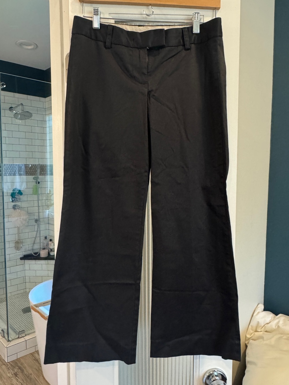 J Crew City Fit Wide Leg Cropped Pants Size 2